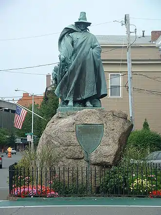 Die Statue von Roger Conant, dem Gründer von Salem