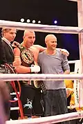 WKU-Weltmeister Daniel Dörrer mit Jürgen Vogel