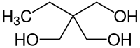 Strukturformel von Trimethylolpropan