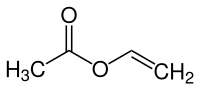 Strukturformel von Vinylacetat