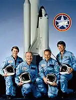 v.&nbsp;l.&nbsp;n.&nbsp;r. Joseph Allen, Vance Brand, Robert Overmyer, William Lenoir