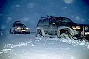 Auf der Lyngdalsheiði zwischen Þingvellir und Laugarvatn im Winter