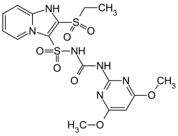 Strukturformel von Sulfosulfuron