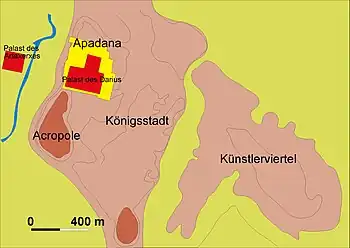 Archäologische Karte Susas