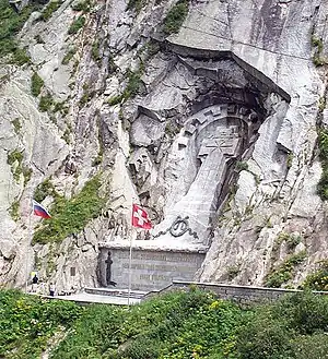 Suworow-Denkmal Schöllenenschlucht