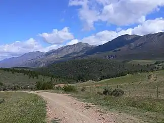 Die Swartberge nahe Oudtshoorn