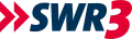 Zweifarbiges Logo von SWR3 bis 2013; die Pfeile stehen vor dem Text, SWR in Blau, Pfeile und 3 in Rot.