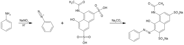 Synthese von Acid Red 1