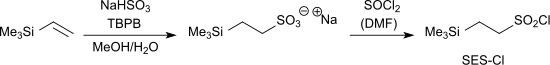 Synthese der Schutzgruppe SES-Cl