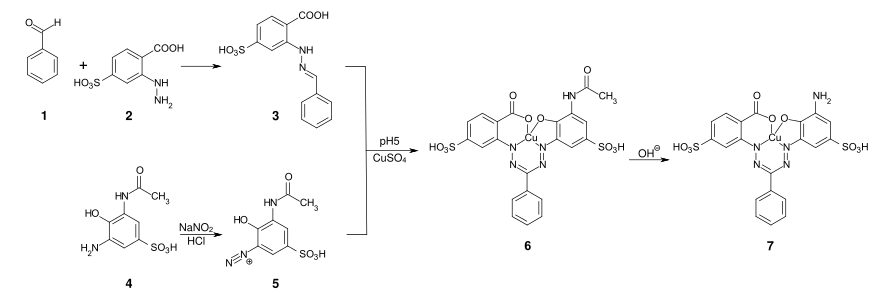 Synthese Kupferformazan-Chromophor