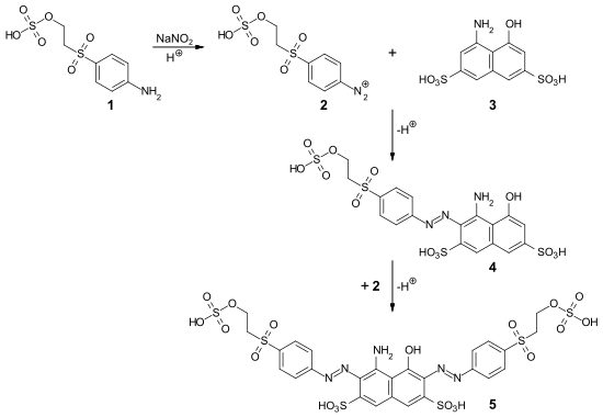 Synthese von C.I. Reactive Black 5