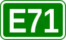 Zeichen der Europastraße 71