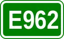 Zeichen der Europastraße 962
