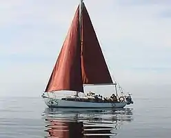 Segelyacht Taube, ausgestattet mit 6-PS-Farymann Typ 18&nbsp;ES&nbsp;0135