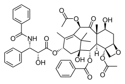 Strukturformel von Paclitaxel