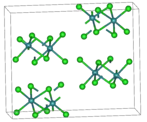 Kristallstruktur von Technetium(IV)-chlorid