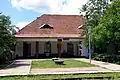 Bahnhof an der Bahnstrecke Salva–Vișeu de Jos im Süden des Dorfs
