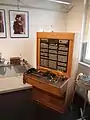 Telefon-Klappenschrank.
