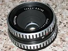 Tessar 2,8/50 für Kleinbild-Spiegel­reflex­kameras, Carl Zeiss, Jena, ca. 1976