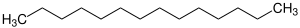 Strukturformel von Tetradecan