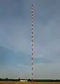 Der 244&nbsp;Meter hohe Hauptsendemast des Bodenseesenders