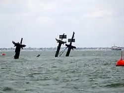 Masten der gesunkenen Richard Montgomery
