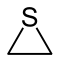 Strukturformel von Thiiran