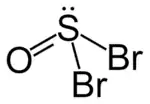 Strukturformel von Thionylbromid