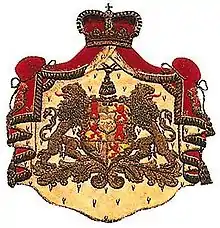 Gemehrtes Wappen der Fürsten Thurn und Taxis