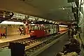 Duewag-Gelenktriebwagen 390 in der unterirdischen Endstelle Lille Flandres