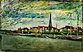 Altstadt mit St.-Lorenz-Kirche auf einem Gemälde von Ernst Oppler um&nbsp;1910&nbsp;…