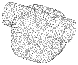Triangulation: Zylinder, Fläche 
  
    
      
        
          x
          
            4
          
        
        +
        
          y
          
            4
          
        
        +
        
          z
          
            4
          
        
        =
        1
      
    
    {\displaystyle x^{4}+y^{4}+z^{4}=1}