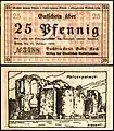 25&nbsp;Pfennig Notgeldschein (1920), RS: Kaiserthermen