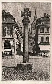 Marktkreuz in Trier (1917&nbsp;oder&nbsp;früher), 162&nbsp;mm&nbsp;×&nbsp;100&nbsp;mm