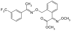 Strukturformel von Trifloxystrobin