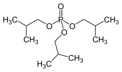 Strukturformel von Triisobutylphosphat