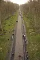 Ein Blick auf die Trouée d’Arenberg vor dem Rennen