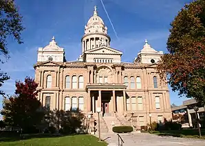 Miami County Courthouse in Troy, gelistet im NRHP mit der Nr. 75001490