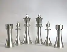 Gedrehte Schachfiguren