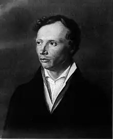 Ludwig Uhland, porträtiert von Gottlob Wilhelm Morff