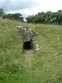 Zugang des Grabhügels