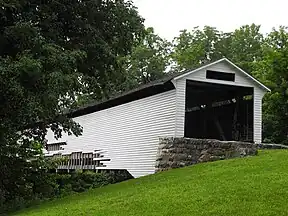 Union Covered Bridge im Jahr 2011 aus Richtung Südosten