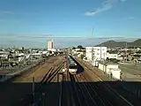 Aussicht von der Fußgängerbrücke