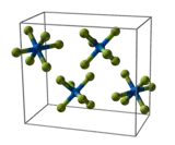 Elementarzelle des Plutoniumhexafluorids