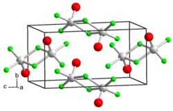 Kristallstruktur von Vanadium(V)-oxidtrifluorid