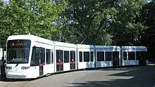 Linie 306 (Variobahn) in der Wendeschleife Wanne-Eickel&nbsp;Hbf.
