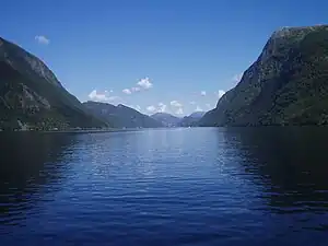 Blick nach Norden über den Veafjord