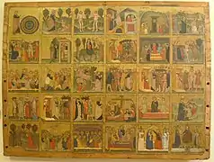 Biblische Geschichte (Mitte des 14. Jahrh.) – Tafelbild eines Veroneser Künstlers