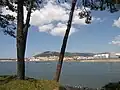 Viana vom jenseitigen Ufer des Rio Lima aus