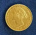 Victoria, geprägt durch Sydney Mint 1867, Auflage ca.&nbsp;2,3&nbsp;Mio. Münzen